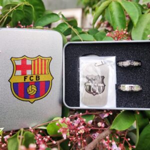FC Barcelona Crest with Two Rings