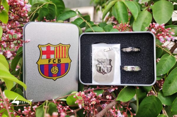FC Barcelona Crest with Two Rings