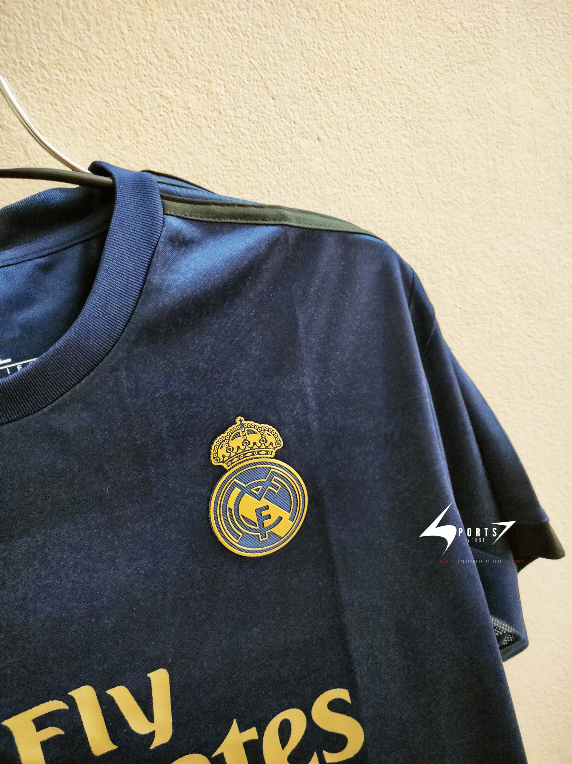 Real Madrid 2019-20 Away Retro Jersey - Image 2