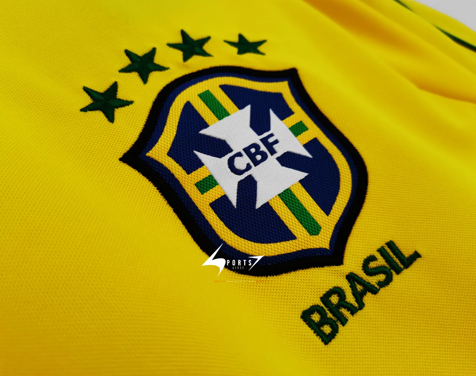 Brazil 1998 World cup Home Retro Jersey - Image 3