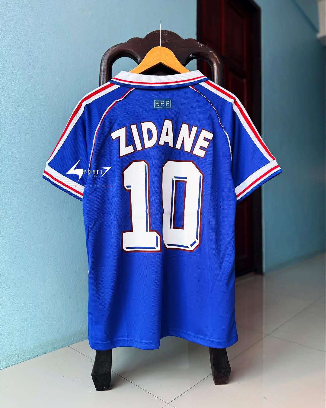 France 1998 World cup Home Retro Jersey - Image 2