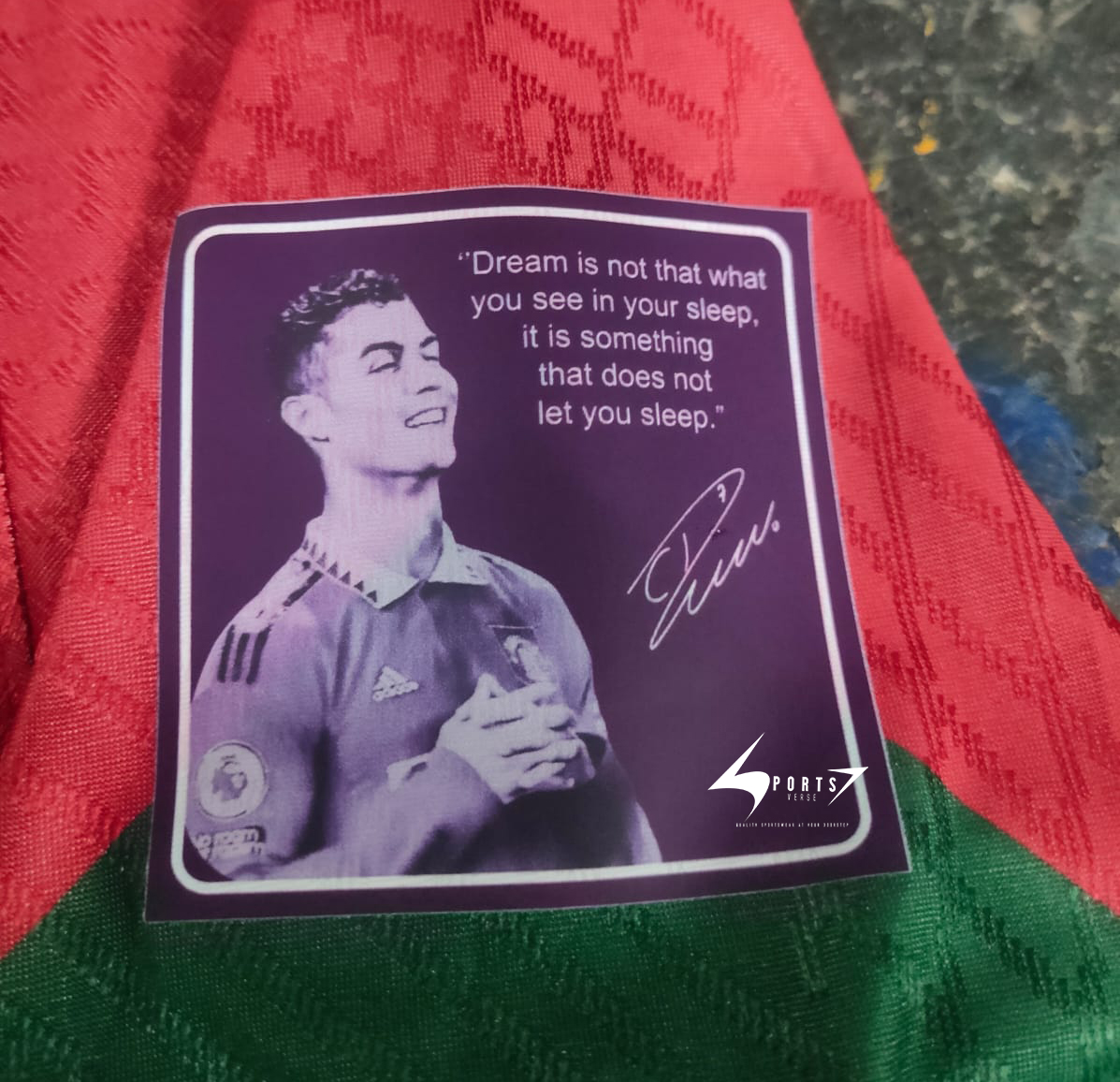 Ronaldo Special Print 2022 World Cup Home Retro Jersey - Image 2