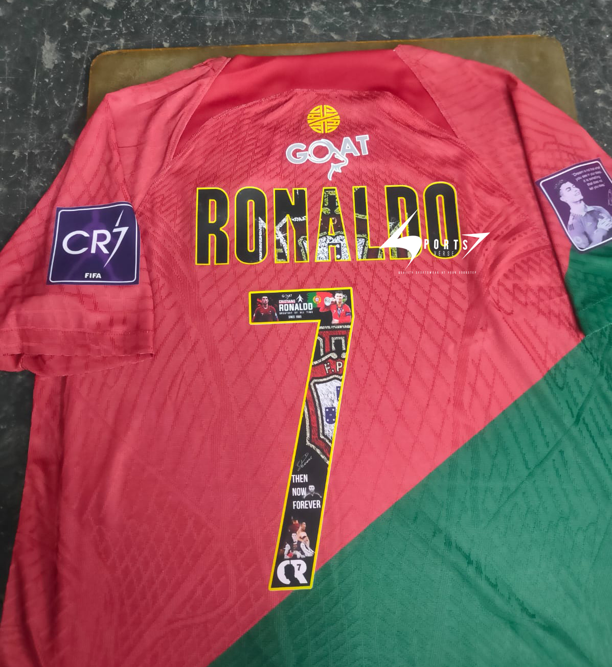 Ronaldo Special Print 2022 World Cup Home Retro Jersey - Image 5