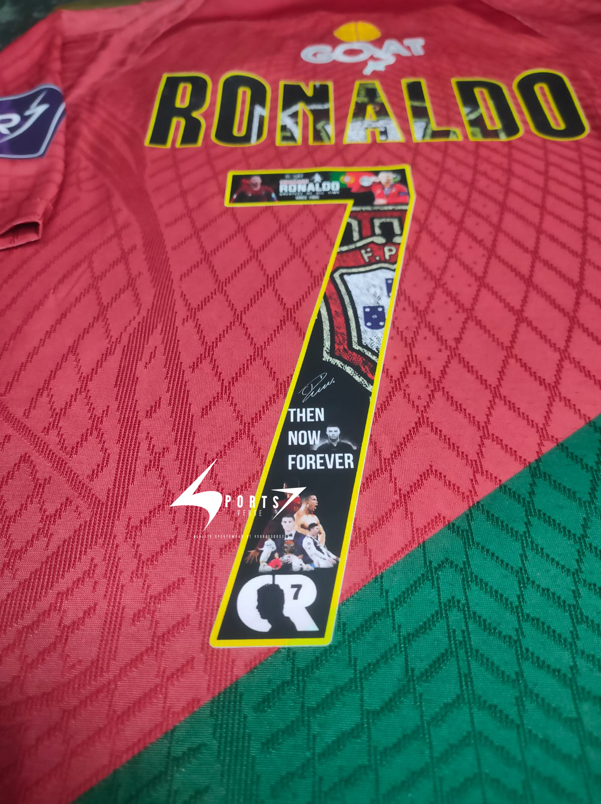 Ronaldo Special Print 2022 World Cup Home Retro Jersey - Image 4